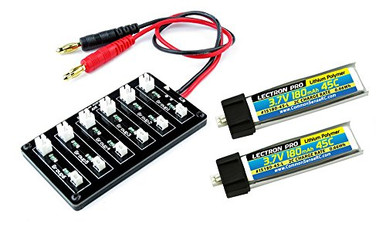 Lectron Pro 3.7V 180mAh 45C Lipo Battery with Micro Connector for Blade ...