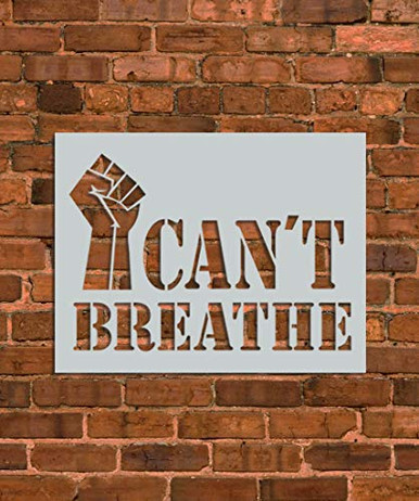 I Can't Breathe BLM Stencil Template - Reusable Stencil - INNOVO ...