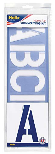 Helix 4 inch 100mm Letter Stencil and Signwriting Kit - Warehousesoverstock