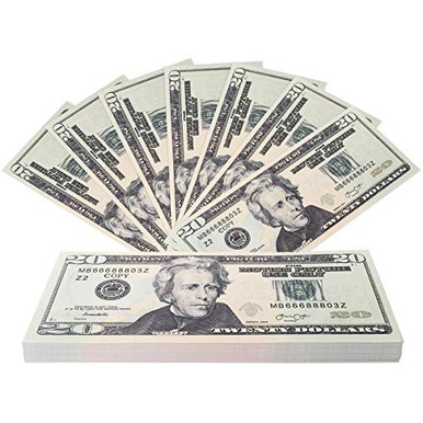 RUVINCE Prop Money Full Print 2 Sided Play Money That Looks Real Dollar ...