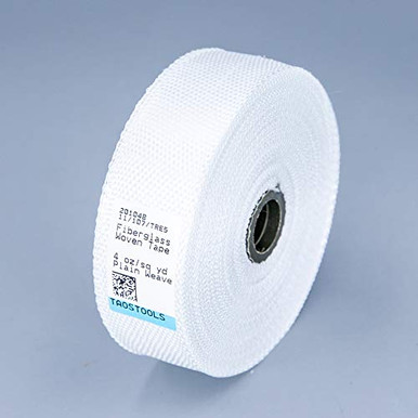 1 Roll – 50mm Wide Plain Weave Fiberglass Cloth Tape – E-Glass Fiber Tape For Repairs & Crafting