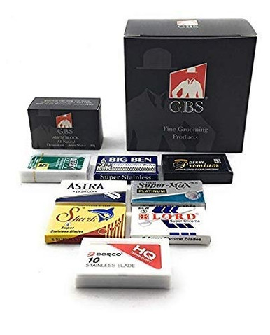 GBS Double Edge -Safety Razor- Variety Pack - Includes 50 DE Blades ...