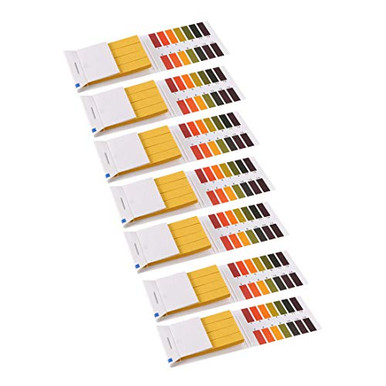 uxcell PH Test Strips 1-14 Indicator Paper Lab Litmus Tester 80in1 Kit ...