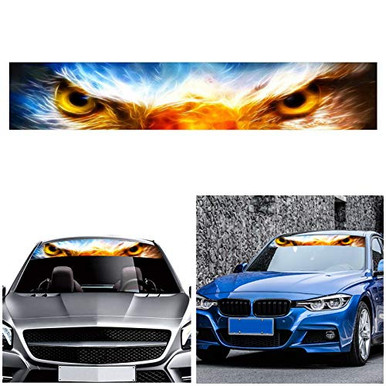 Front Windshield Decal Vinyl Sticker Strip Windshield Shade Sun Visor ...