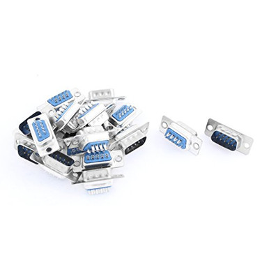uxcell PC Computer RS232 9 Pin Serial Male DB Connector 18 Pcs ...
