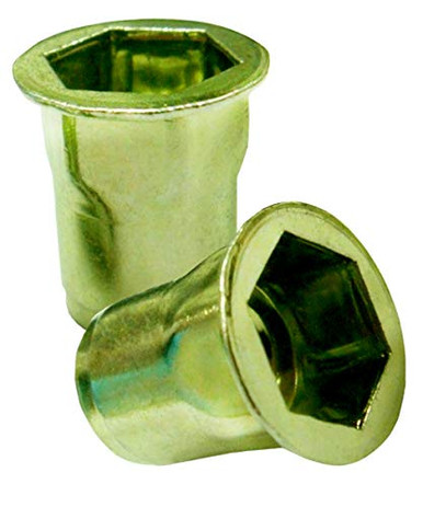 5/16-18 Tab Weld Nuts - Black Oxide Steel, 50-Pack For Metal Fabrication & Automotive Applications