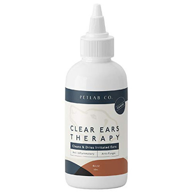 Petlab Co. Clear Ears Therapy Dog Ear Cleaning Solution Dog Ear Drops