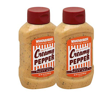 Whataburger Signature Sauce -Creamy Pepper 2 Pack- - Warehousesoverstock