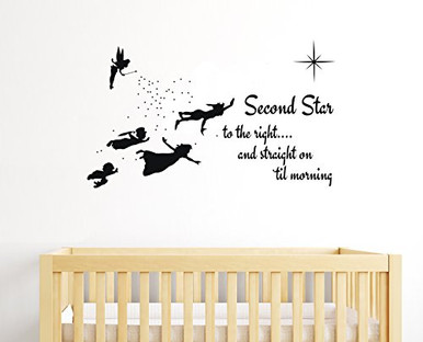 e-Graphic Design Inc Second Star to The Right - Peter Pan Tinkerbell ...