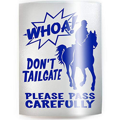 Whoa Sticker WHOA Endurance Rider - HORSE TRAILER - PICK COLOR - Back Door Caution ...