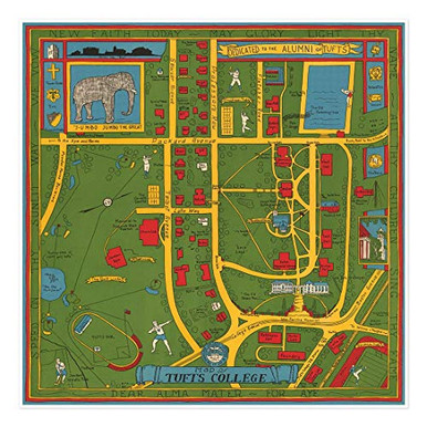 Antiguos Maps - Tufts College University Campus Map Circa 1929 ...