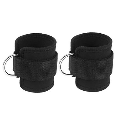 EXCEART 2pcs Ankle Straps D-Ring Gym Ankle Straps Padded Ankle Straps