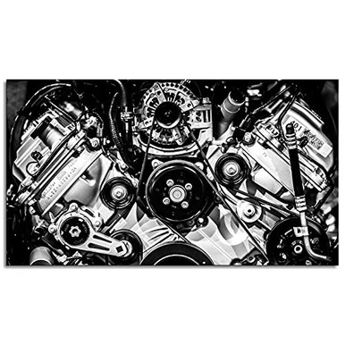 Automobile Engine Block Wall Art Canvas Prints Poster For Home Office ...