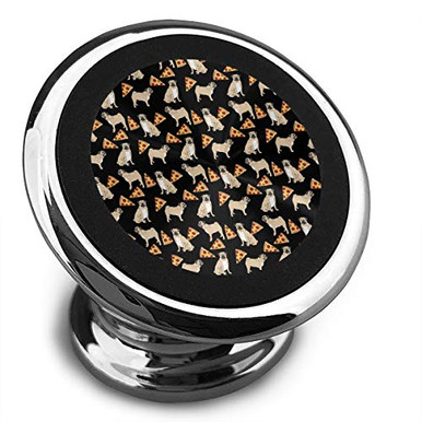 Dog Magnet Display Rack Magnetic Car Mount Pug Dogs Pizza 360 Rotation Car Phone Holder for ...