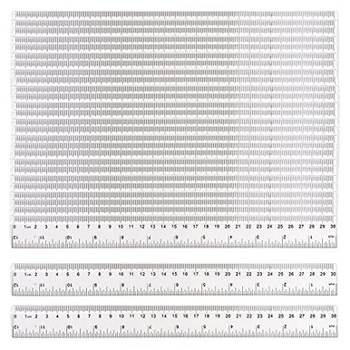 QLOUNI 50 Pieces Clear Plastic Ruler 12 Inch Standard/Metric Rulers ...