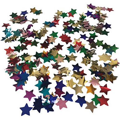 NUOBESTY Star Table Confetti Metallic Glitter Blue and Silver Star ...