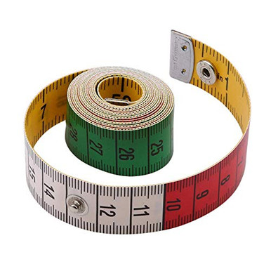 Sewing Snap Ruler Soft Tape Measure 1.5M/60In Sewing Ruler Body Tailor's Measure Ruler ...