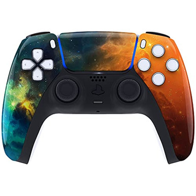 Extreme Rate Dual Sense Shell eXtremeRate Orange Star Universe Touchpad Front Housing Shell for PS5 ...
