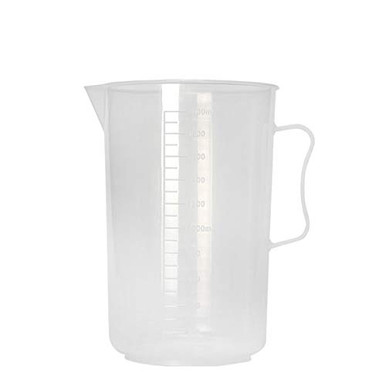 Deschem 3000ml Plastic Lab 3Litre PP Measuring Graduated Beaker Cup ...