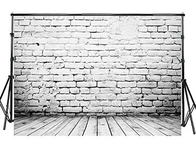 Sensfun 7x5ft White Brick Wall Photography Backdrops Vintage White ...