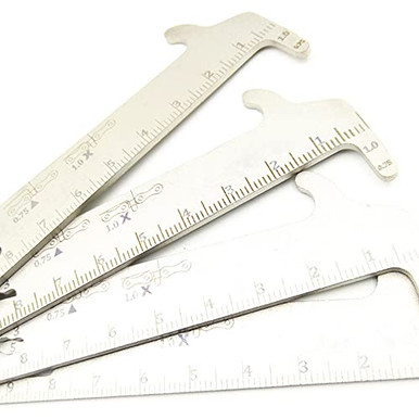 YDHR Bicycle Chain Checker Stainless Steel Bike Chain Measuring Ruler ...