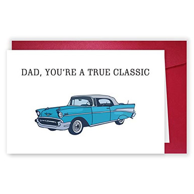 Happy Father's Day Card with Car, Dad, You're A True Classic, Car Lover