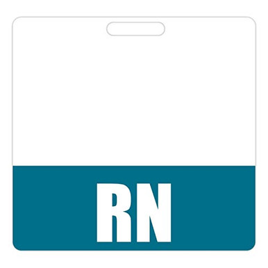 RN Badge Buddy -Teal- - Horizontal Heavy Duty Badge Tags for Resident ...