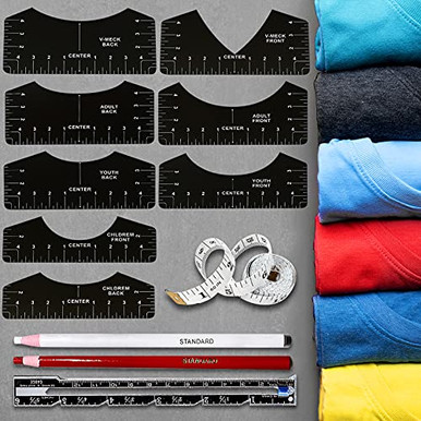 Tshirt Ruler Guide for Vinyl,T Shirt Rulers to Center Designs Set T ...