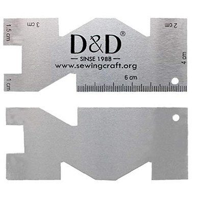 Sewing Ruler Metal Metal Sewing Ruler Measure Quilting Measuring Gauge Embroidery ...