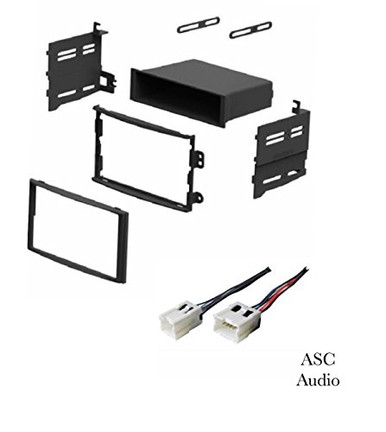 ASC Car Stereo Dash Install Kit and Wire Harness for Installing an