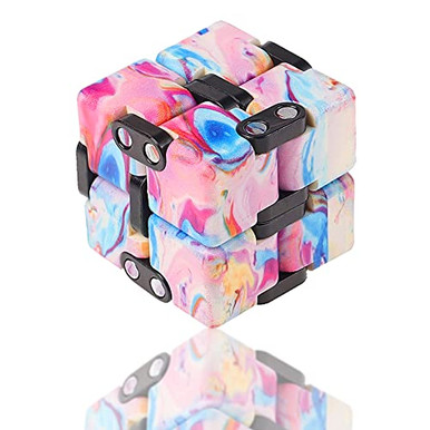 Pink Infinity Cube Aionly Infinity Cube Fidget Toy, Stress Relief Infinity Cubes,Mini ...