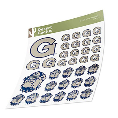 Georgetown University Hoyas GU Sticker Vinyl Decal Laptop Water Bottle ...