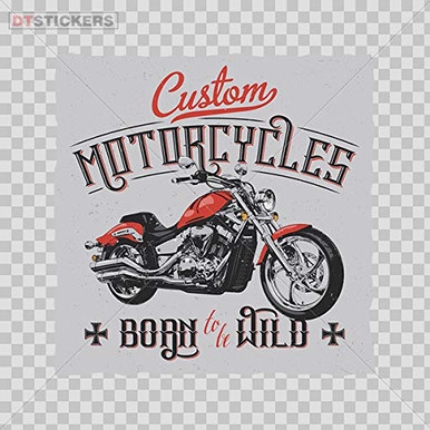 Vinyl Sticker Decal Wild Easy Rider Motorcycle Custom Parts Accessories ...