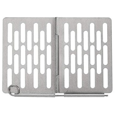 Silver Bbq Rack Outdoor Barbecue BBQ Grill Plate Rack Portable Folding Stainless Steel ...