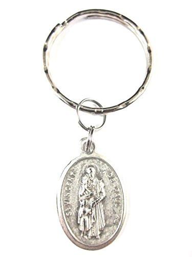 VPP St Vincent de Paul Medal Italy Key Ring Gift Box Prayer Card ...