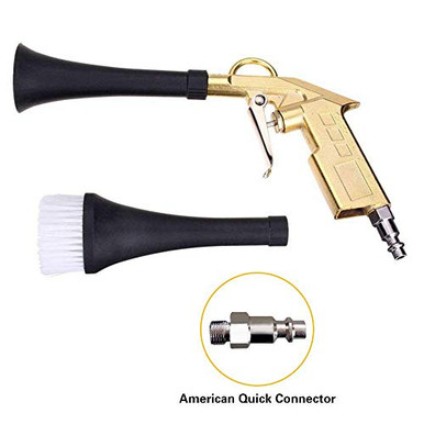 CARFKA High Pressure Car Cleaning Gun - 1L Bottle, Metal Spinner, For Interior Detailing With Air Compressor