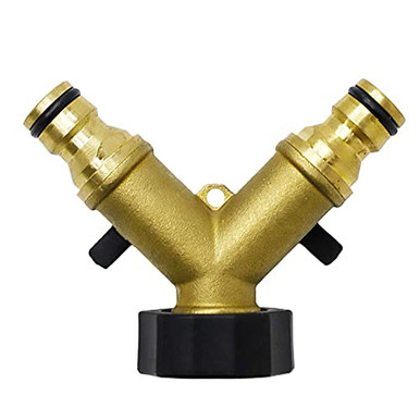 Poer Brass Tap Garden Hose Splitter Garden Hose Splitter 2 Way Heavy ...