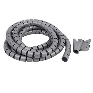 uxcell 20mm Flexible Cable Organizer Spiral Tube Cable Wire Wrap ...
