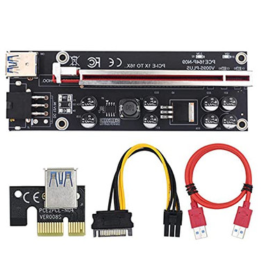Wrth Upgraded PCI-E Riser with LED Light Reliable Stable Safe 60cm 3.0 ...