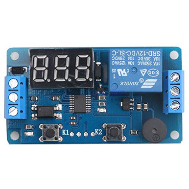 Digital LED Display Time Delay Relay Module Board DC 12V Control ...