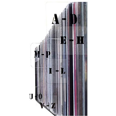 Pearlead 6Pcs Professional Acrylic CD Category Label Cards CD Disc ...
