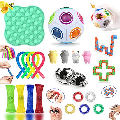 Fidget Pack, Fidget Set Sensory Assortment for Birthday Party Favors ...