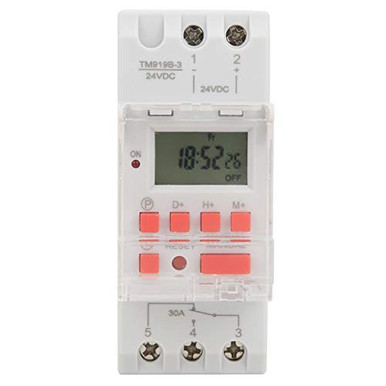 1NO 1NC Timer, Digital Solar 24hrs Timer Switch, with Sleep Mode and AM ...