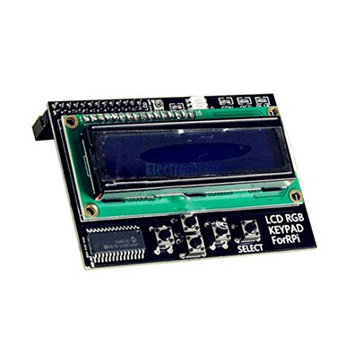 I2C IIC 1602 16x2 RGB LCD Display Shield Blue Backlight for Raspberry ...