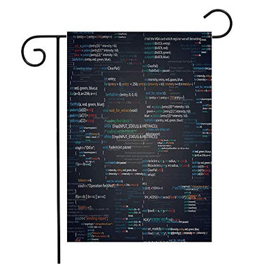 Garden Flag Welcome Flag Source Abstract Programming Code Screen ...