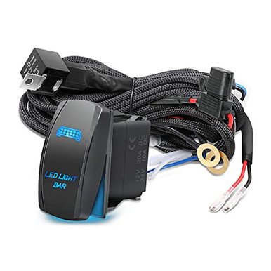 Wiring Harness 1 Lead, ROADOR Nylon Off road Wiring Harness Kit for LED