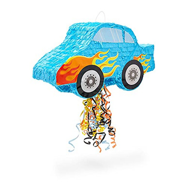 Small Pull String Pinata for Kids Race Car Birthday Party -16.5 x 11 x ...