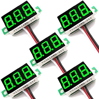 Mini Voltmètre Digital DC 30V – Affichage à Tube LED, 2 Fils, Pour Mesurer La Tension Facilement