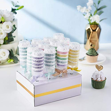Efavormart 12 Pack Clear Plastic Push-Up Cake Pop Shooter with Display ...
