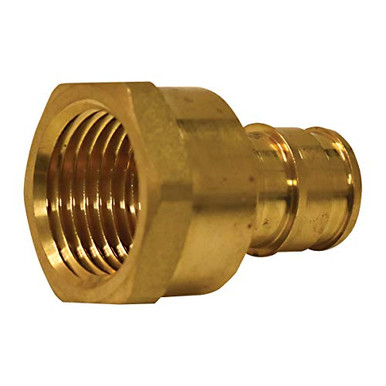 10-Pack 1" PEX-B To 3/4" Female NPT Adapters - Lead-Free Brass Crimp Fittings 8 thumbnail image